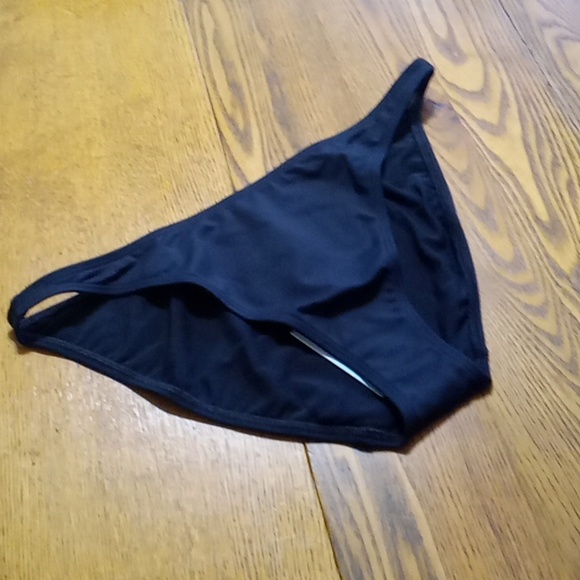 Andie Womens Bikini Bottom BLACK LARGE TROPEZ Swim Vacation Pool NEW Beach Party - Picture 2 of 8